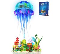 JMBricklayer Technik Medusa 70010 Set Costruzioni, con Tentacoli Rotanti e Luci, Modello con Supporto, Decorazione Casa/Ufficio, Regalo per Adulti e Bambini 14+