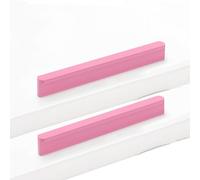 JMCXSM592 2 pezzi Tiretti Armadio Lega alluminio maniglie colorati per cameretta bambini Pomello Forma rotonda T,Manopole Cassetto Maniglione per porta Tavolino,Pomolo Mobile (Lunghezza 500mm,Rosa)