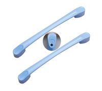 JMCXSM592 2 pezzi Tiretti Armadio lega di alluminio maniglie colorati cameretta bambini Pomello,Manopole Cassetto Maniglione porta Tavolino,Pomolo Ferramenta per mobili (Passo foro 128mm,blu)