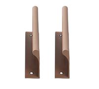 JMCXSM592 2 pezzi Tiretti Armadio Nascosto maniglie per ante Invisibile Pomello Armadietti Colorato,Manopole porta d'ingresso Cassetto Maniglione Tavolino Pomolo Mobile (200mm,Curry)