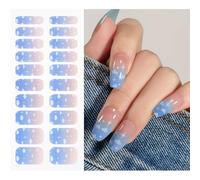 JMEOWIO Unghie Gel Adesive UV Stella Nuvola Smalto Adesivo per Unghie Gel Nail Stickers Decorazioni Unghie Nail Art Disegni