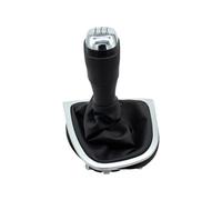 JMGTLSFA Leva Pomello Cambio Per Clio 4 MK4 2012-2019 LHD 5/6 Velocità Pomello Cambio Cuffia Copertura Leva Polvere(Chrome 5 Speed)