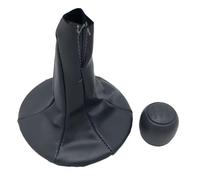 JMGTLSFA Leva Pomello Cambio Per FIAT Per PANDA 500 500C 2004-2013 Pomello Cambio Leva Stick Ghetta Boot Cover(Black Combo)