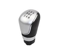 JMGTLSFA Leva Pomello Cambio Per Ford Per Fiesta 2008-2012 Pomello Cambio Leva Stick Ghetta Boot Cover Accessori Auto(5-Speed Silver)