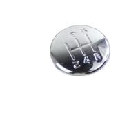 JMGTLSFA Leva Pomello Cambio Per Suzuki Per Swift SX4 Per ALTO 2005-2014 5 Marce Manuale Pomello Cambio Leva Stick Cap Numero Copertura Emblema Distintivo(Chrome Cap)