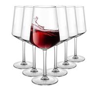 JMIATRY 6 bicchieri da vino in PC da 580 ml, riutilizzabili, da campeggio, da vino rosso, infrangibili, riutilizzabili per caravan, feste in piscina, feste in giardino, festival e pic-nic