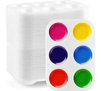 JMIATRY 80 tavolozza per dipingere, Tavolozza Plastica Tavolozza per acquerelli tavolozza acrilica vassoio di pittura per arte - 12,5 x 8,7 x 1 cm