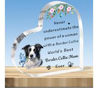 JMIMO Border Collie, regalo per la mamma, Border Collie, regalo per donne, festa della mamma, Natale, compleanno per Border Collie, targa regalo per mamma
