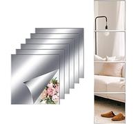 JMITHA Specchio da Parete 2mm Acrilico Specchi Adesivi da Parete Specchi Decorativi da Parete Fai da Te Specchio Adesivo per Armadio, Letto, Soggiorno
