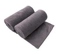 JML - Set di asciugamani da bagno in microfibra, misura grande, 6 pezzi, 68,6 x 139,7 cm, extra assorbenti, ad asciugatura rapida e antibatterici, multiuso, per bagno, sport, yoga Grigio