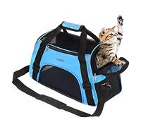 JMOON Marsupio morbido per animali domestici, approvato dalle compagnie aeree per cani e gatti, trasportino da viaggio pieghevole