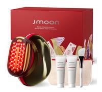 JMOON Viso Lift Gift Collection, dispositivo facciale microcorrente, terapia della luce rossa e infrarossa di grado medico per viso, solleva, rassoda, leviga le rughe con 4 modalità e 5 livelli di