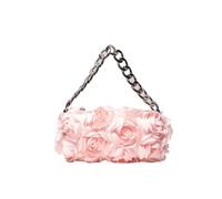 JMORCO Borsa Piccola Donna Borse di lusso con fiori rosa for abiti da donna Porm for borse for eleganti articoli sposa(Pink)