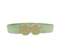 JMORCO Cinture in Vita Donna 1 Pz Deepeel 5 * 70 cm Stile Tessuto Rotondo Cintura Womem Elastico In Vita for il Vestito Da Spiaggia Estivo Nastro Decorazione (Size : 70cm, Color : Green)