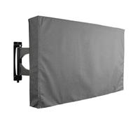 JMORCO Copri TV 22 Pollici a 75 Pollici Copertura TV Esterna Schermo Antipolvere Copertura Impermeabile Copertura del Manicotto Oxford 600D Nero Beige TV Box(Color:Grey,Size:55X58inch)