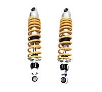 JMORCO Kit Ammortizzatori Ammortizzatore Universale per Motocicletta, 330 mm, 340 mm, 8 mm, con Regolazione dello smorzamento, Ammortizzatore per Sospensione Posteriore