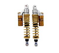 JMORCO Kit Ammortizzatori per 320 mm 340 mm 360 mm 370 mm 1 Paio di ammortizzatori ad Aria Regolabili per Moto, sospensioni Posteriori, Molla da 7 mm per Scooter