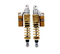 JMORCO Kit Ammortizzatori per 320 mm 340 mm 360 mm 370 mm 1 Paio di ammortizzatori ad Aria Regolabili per Moto, sospensioni Posteriori, Molla da 7 mm per Scooter