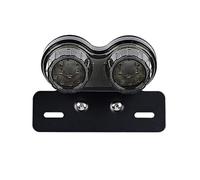 JMORCO Motocicletta Brake Tail Stop Lamp Fanale posteriore a LED per moto da 12 V, luce di stop integrata, indicatore direzione con supporto per targa