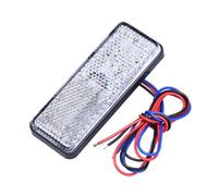 JMORCO Motocicletta Brake Tail Stop Lamp Luce freno per moto, camion, ATV, 24 LED, riflettore rettangolare, luce posteriore, stop, indicatore di direzione per