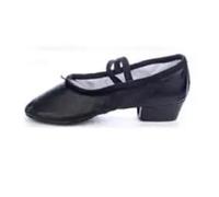 JMORCO Punte Danza Classica Pelle Pratica Scarpe da Ballo Insegnante Insegnamento Scarpe da Ballo Scarpe da Balletto con Tacchi(Black,7)