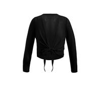 JMORCO Scaldacuore Danza Giacca Avvolgente for Balletto for Ragazze Body da Ginnastica for Bambini a Maniche Lunghe Cappotto for Danza alla Moda Costume da Cardigan Bolero da Ballo(Black,6)