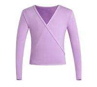 JMORCO Scaldacuore Danza Top Avvolgente for Danza Classica for Ragazze, Cardigan da Danza a Maniche Lunghe, da Annodare in Vita for i più Piccoli(KD7001-09,XL)