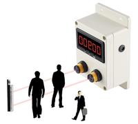 JMOUZHG 0-99999 Contatore del Flusso dei Clienti, Distanza di rilevamento del riflettore 6M, per supermercati, ristoranti, Fast Food, parchi