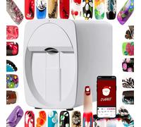 JMOUZHG Digital Mobile Nail Art Printe, 3D Smart Macchina Automatica Stampante per Unghie, Supporto WiFi/Fai da Te/USB, per Uso Domestico Nail Salon Nail Lovers (A)