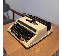 JMOUZHG Macchina da Scrivere Manuale Vecchio Stile - Macchina Portatile Macchina da Scrivere per l'elaborazione di Testi, Inclusa Doppia Bobina Nastro Rosso Nero (B)