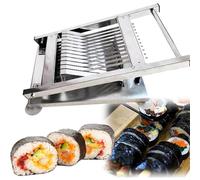 JMOUZHG Macchina da Taglio Manuale per Rotoli di Sushi con Palline di Riso,Inossidabile Commerciale,Rotolo di Sushi Che Fa 12 segmenti/risparmia Tempo,per la Notte di Sushi in Famiglia