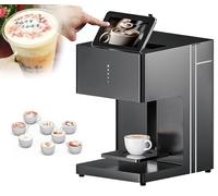 JMOUZHG Macchina per caffè Latte Art Stampa Fotografica Selfie Multicolore Torta Fai da Te Decorazione Personalizzata per caffè, musei, creatore di Decorazioni Fai-da-Te (Black)