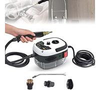 JMOUZHG Macchina per la Pulizia Portatile ad Alta Temperatura Portatile da 1500 W,pulitore a Vapore ad Alta Pressione,per Uso Domestico Piastrelle per Malta Car Detailing Cucina (White)