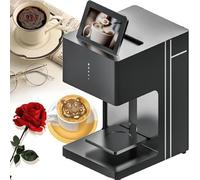 JMOUZHG Macchina per Stampante da caffè 3D Latte Art, Selfie Automatico di Bevande Alimentari con Stampa Connessione Wi-Fi, per caffè Fai da Te per Bar caffè (Black)