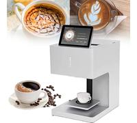 JMOUZHG Macchina per Stampante da caffè 3D Latte Art, Selfie Automatico per Bevande con connessione Wi-Fi Stampa di cartucce d'inchiostro per Alimenti, per tè/caffè al Latte (White)
