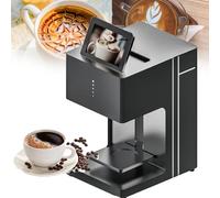 JMOUZHG Macchina per Stampante da caffè 3D Latte Art, Selfie Automatico per Bevande con connessione Wi-Fi Stampa di cartucce d'inchiostro per Alimenti, per tè/caffè al Latte (Black)