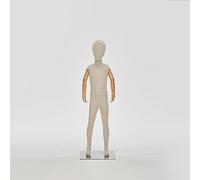 JMOUZHG Manichino Full Body Femmina Maschio, Manichino Torso Regolabile Realistico con Testa, per Abbigliamento (Small Children)