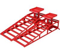 JMOUZHG Rampe per Auto Rampe di Servizio di Sollevamento per Auto a Basso Profilo idrauliche 3T per Cambi d'olio Rampe per Ruote per Camion automobilistici Riparazione in Garage