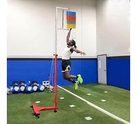 JMOUZHG Tester di Salto Verticale in Piedi da Basket, Asta Resistente del Bastone di valutazione del Dispositivo di misurazione del Rimbalzo per la pallavolo (Colorful 2.8M)