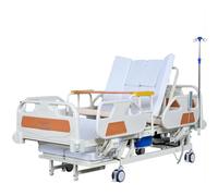 JMOZHCD Letto elettrico per anziani con materasso e motore traspiranti, telecomando intelligente, letto elettrico intelligente per terapia intensiva con WC (F)