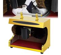 JMOZHCD Lucidatrice per Scarpe Commerciale - Lucidatrice Automatica per lucidatura a induzione per Scarpe elettriche con Spazzola Morbida e Dura