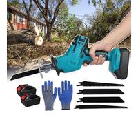 JMOZHCD Macchina elettrica per Tagliare Le Ossa, Sega per Ossa da Macellaio, con 4 Lame per Sega e 12 Paia di Guanti, Kit di Attrezzi per Tagliare la Carne, Impugnatura gommata (B)