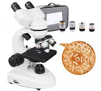 JMOZHCD Microscopio Biologico binoculare Microscopio Composto Professionale - Set di vetrini per microscopio/borsa/30 Campioni per Laboratorio Scolastico (10000x)