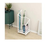 JMOZHCD Portaombrelli Portaombrelli in Metallo per Interni, Cestino Portaombrelli Moderno per Ufficio dell'Hotel, Portaombrelli in Rattan con Vassoio Raccogligocce (White)