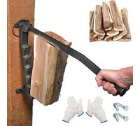 JMOZHCD Spaccalegna con Guanti, Spaccalegna a Parete, Spaccalegna Manuale per Campeggio Interno o Esterno