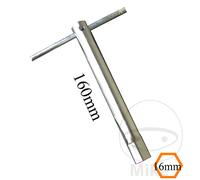 JMP Chiave per candele con impugnatura a T retrattile 16 L160MM