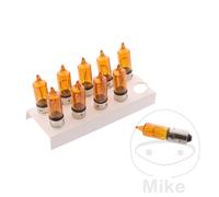 JMP Confezione da 10 lampade a bulbo 12V 21W BAW9S