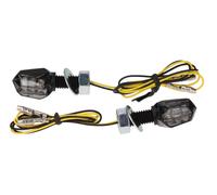 JMP Mini 3 LED Universale Moto Mini Indicatori di Direzione Set Vetro Fumé