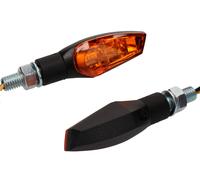 JMP Mini Raggio 12V 6W Universale Moto Indicatori di Direzione Set Nero/Arancio
