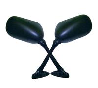 JMP Plastica Coppia di Specchi per Suzuki GSF650 GSF1200 GSF1250 GSX650 Nero